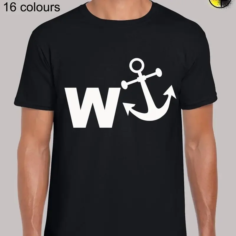 W Anchor Funny Rude Humor Novelty Regular Fit T Shirt Top TShirt Tee for Men
