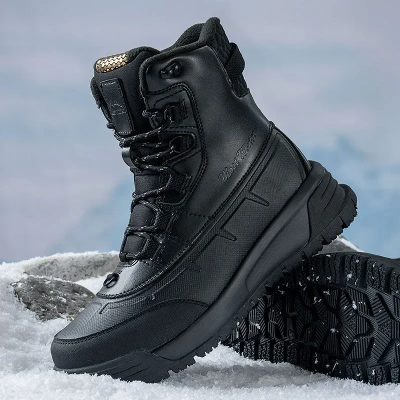 

2024 New Luxury Casual Shoe for Male Comfortable Anti Slip Winter Warm Snow Boots Top Quality Wearable Outdoor Trekking Boots