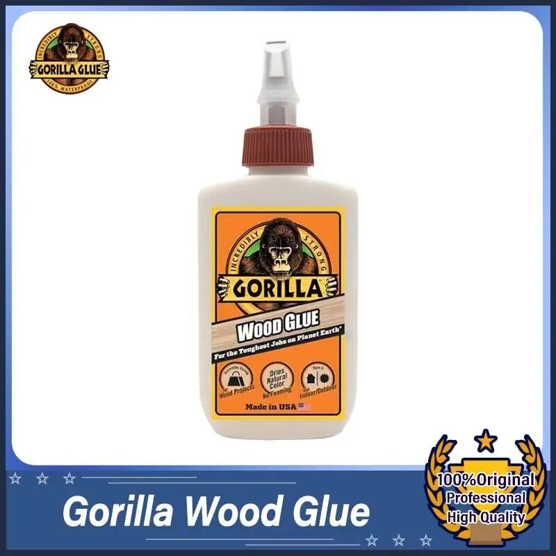 

Gorilla Wood Glue 4oz Adhesive Complete Projects Fast