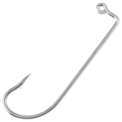 Imagen 1 del producto 100 Uds. Anzuelo de pesca de 90 grados, vástago Extra largo, anzuelo Albardeen, para plantillas de natación, lubina de agua salada, trucha, Walleye # 2- # 5/0