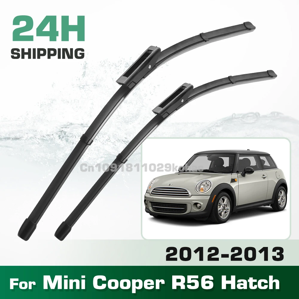 

For Mini Cooper R56 Hatch 2012-2013 LHD&RHD Front Wiper Blades Windshield Windscreen Window Brush 19"+18"