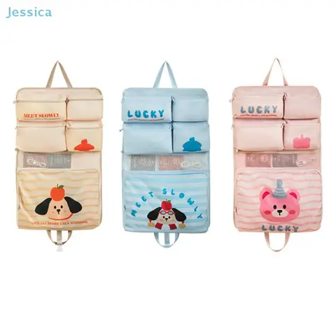 ♥6-in-1 Hanging Storage Bag For Clothing Foldable Large Capacity Luggage Organizer Moisture Proof Multi Function Bag