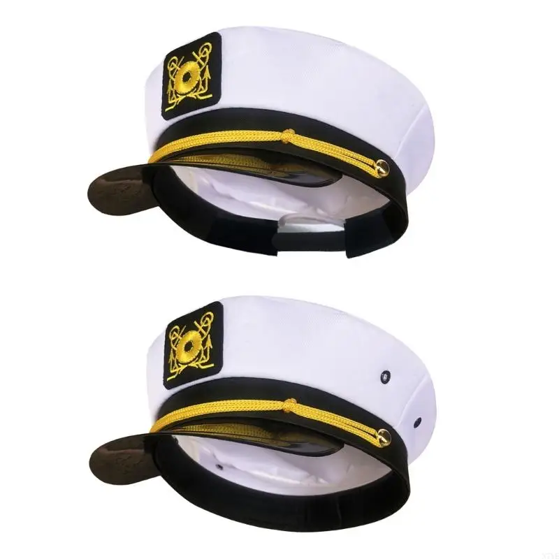 

N7YE Captain Hat Costume for Cosplay for Sailors Party Masquerades Stage Shows