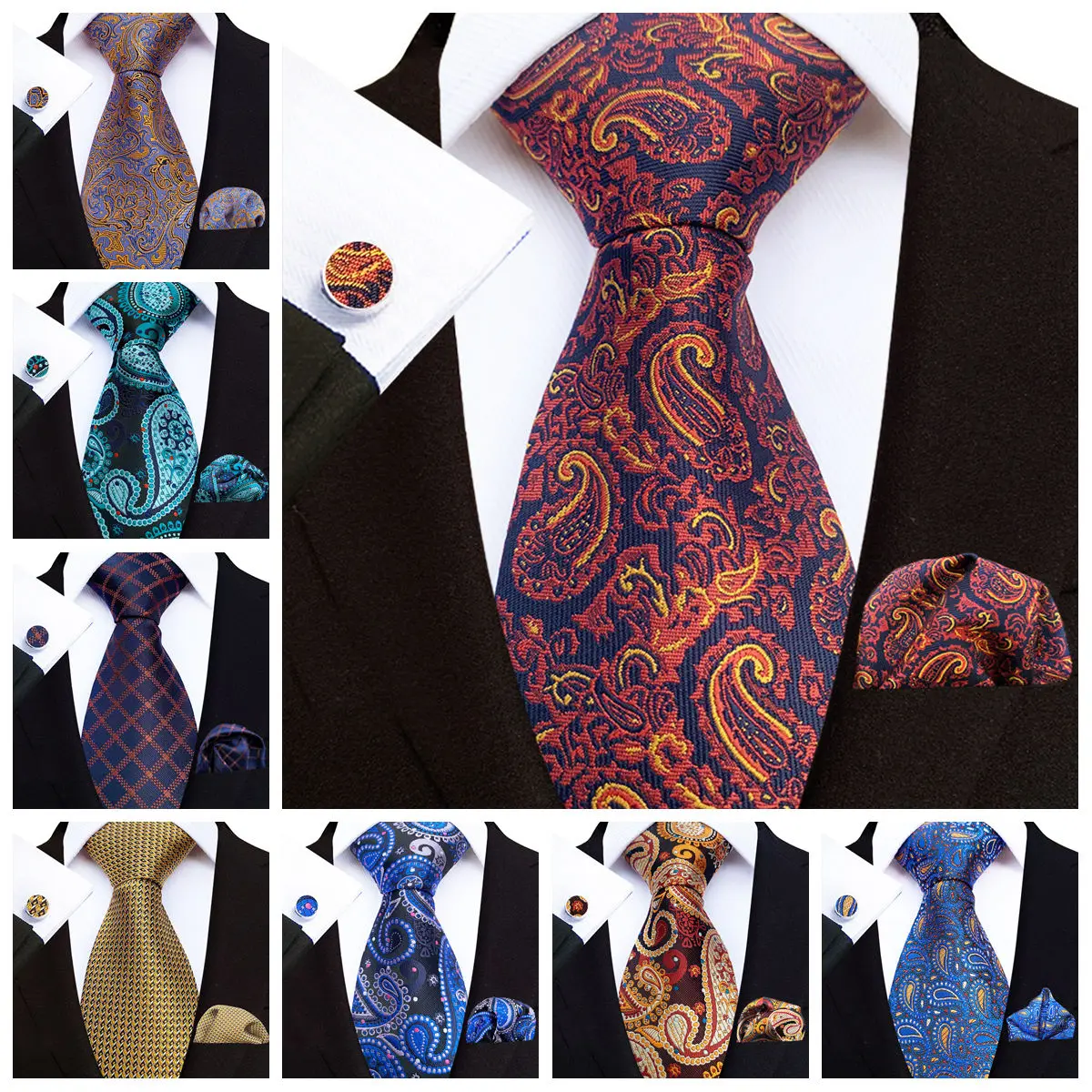 conjunto-de-gravata-masculina-elegante-de-luxo-paisley-listrado-xadrez-com-lenco-de-bolso-e-abotoaduras-3-pecas-acessorios-para-casamento-negocios-festa-formal