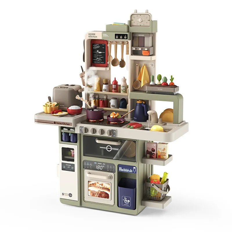 Playing house children's kitchen toys boy girl baby simulation cooking cooking kitchen set gift