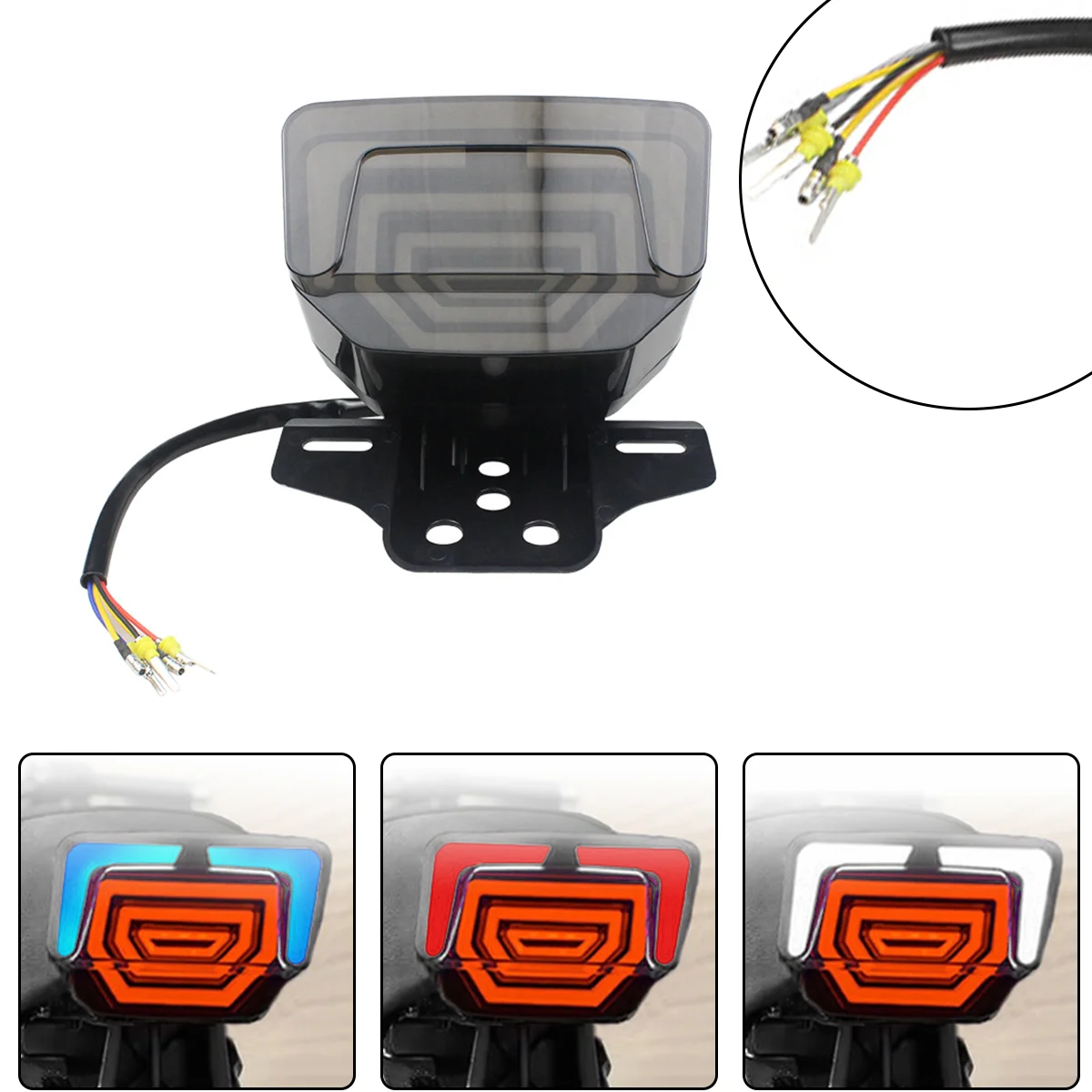 Motorcycle LED Tail Light Turn Signal Running Brake Stop Indicators Rear Lamp Accessories for CG125 TMX125