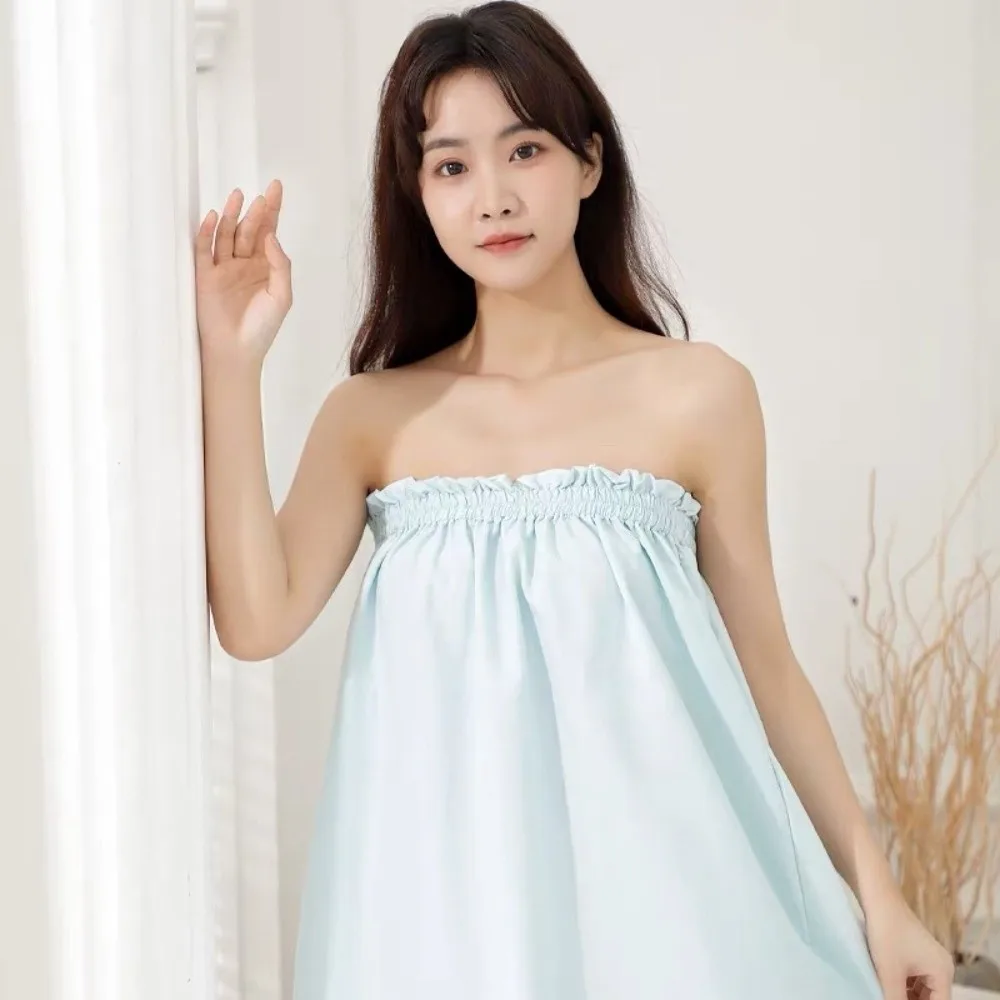 

Comfortable Flexible Bust Support Bath Skirt Strapless Soft Shower Towel Wearable Absorbent Sauna Towels Spa