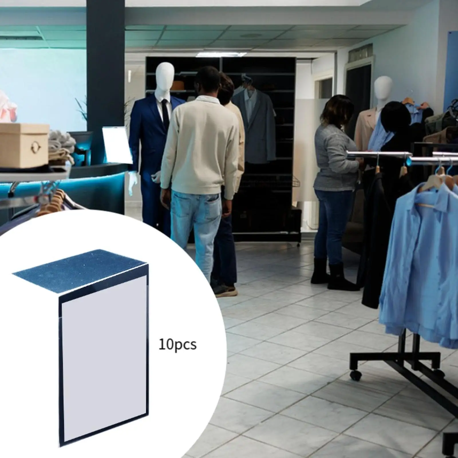 

10 шт., ценники, дисплей, многоцелевой многоразовый аксессуар, прозрачный держатель для вывесок из ПВХ для ресторана, кафе, кладовой, выставки