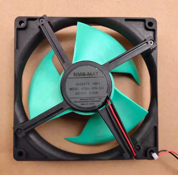For NMB-MAT Cooling Fan DC12V 0.23A Model 4715JL-04W-S20 4105A72 -GFI 12V 0.23A Refrigerator Cooling Fans Cooler Fan