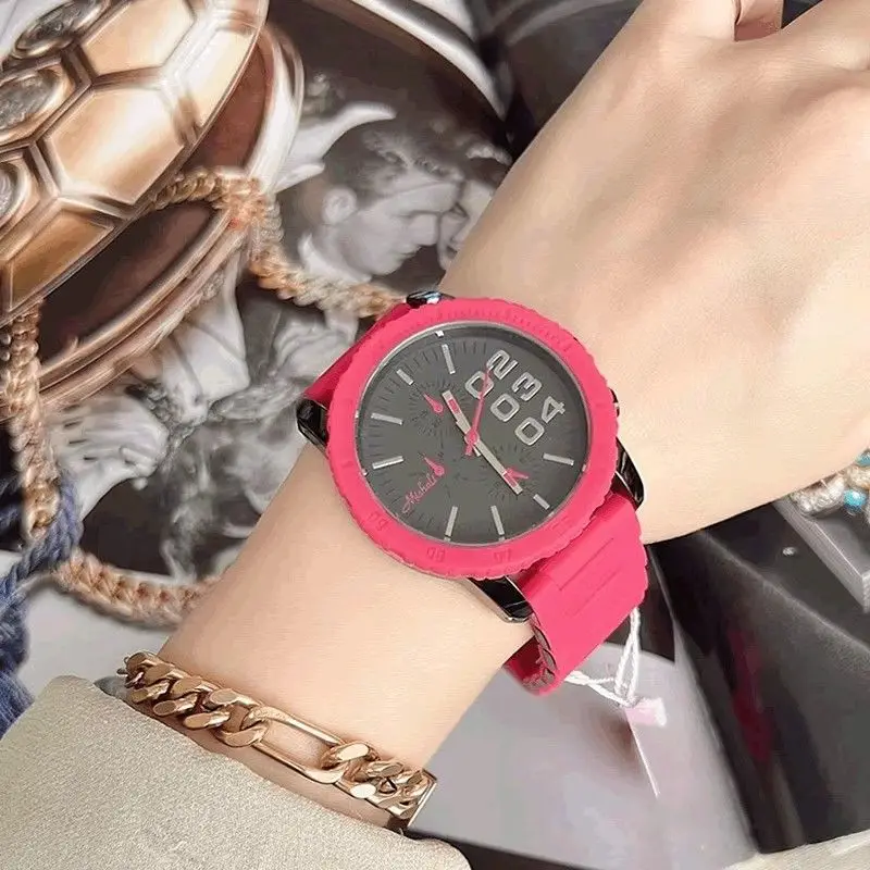 2024 Top Brand Women's Quartz Watch Fashion Candy Color Steel Strip Waterproof Clock Korean Style Casual Watch with Gift Box
