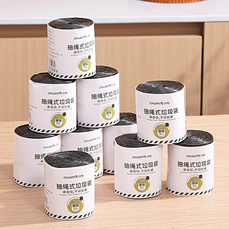 

Thiened Large Size Dstring Tra Bags Bla Plastic Kitchen Home Use Durable Household Cleaning Tools Floor Swee