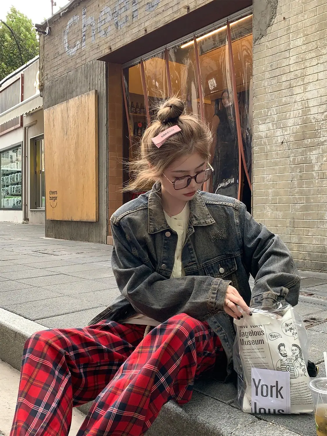 

Denim Coat Embossed Womens Summer Velvet Buttoned Pocketed Outwears Streetwears Airy Vacation Feminine Minimalist Kawaii Knitted