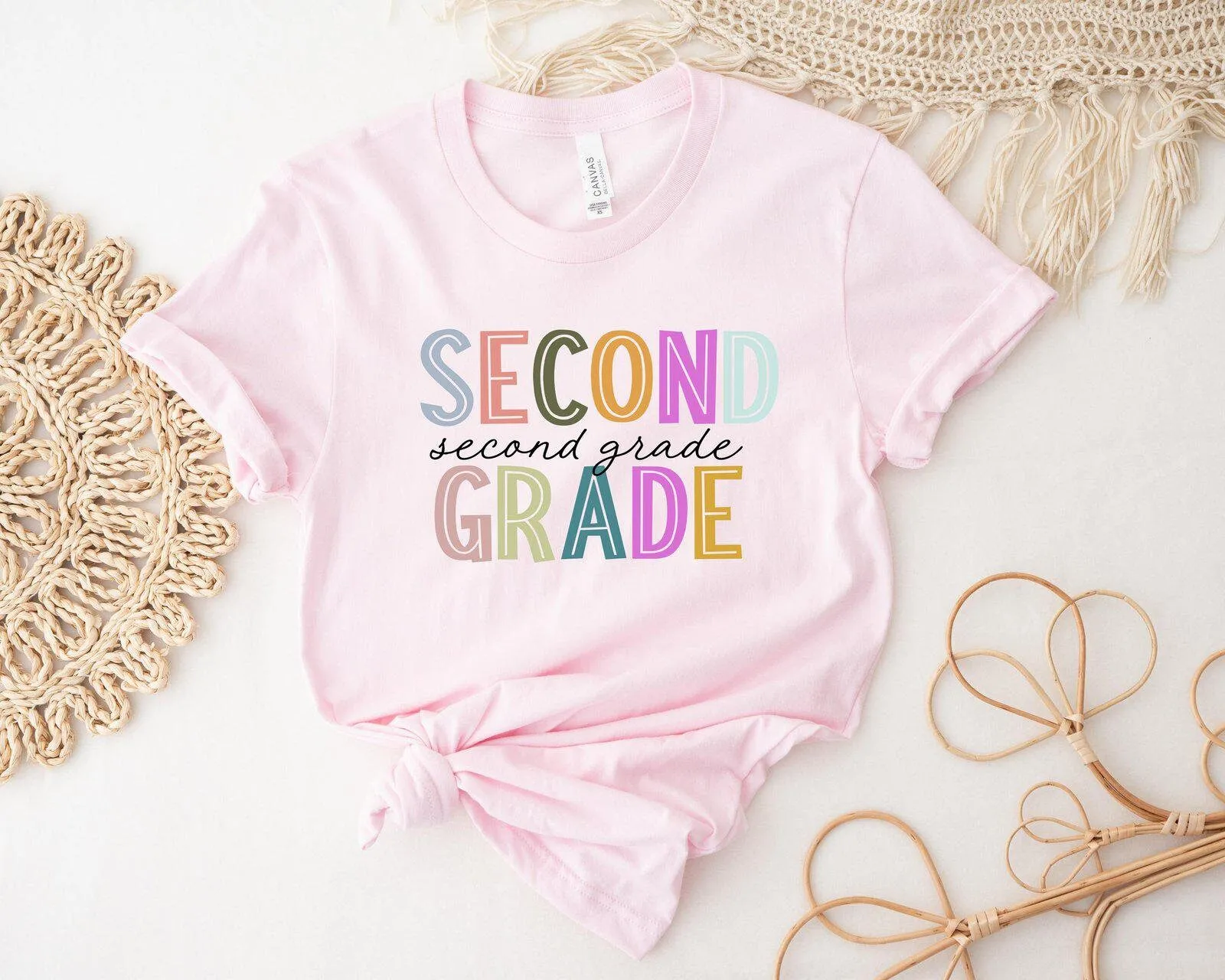 Second Grade T Shirt Teacher Hello 2Nd For Back To School Teacher'S Day