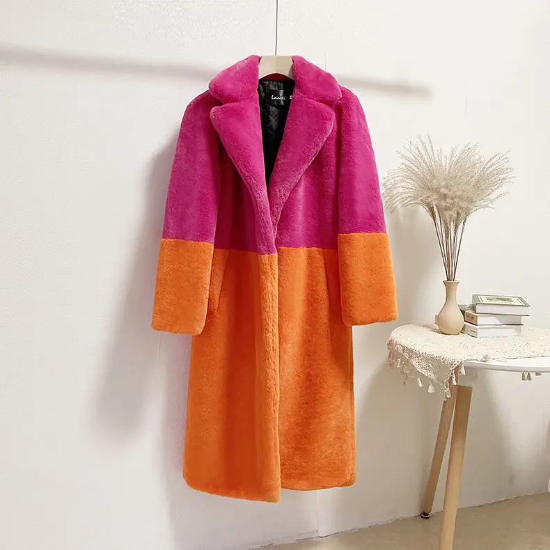 High Quality Winter Fur Coat for Women Luxury Fuax Rabbit Fur Jacket Plus Size 5XL Thick Warm Loose Long Plush Overcoat - Image 8