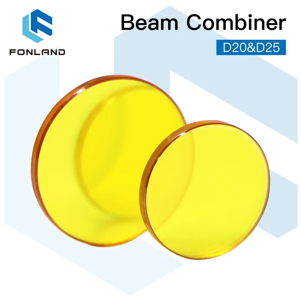 FONLAND CO2 Beam Combiner Lens ZnSe Composite Focus Lens D20mm/25mm for Laser Engraving Cutting Machine Laser Spare Parts