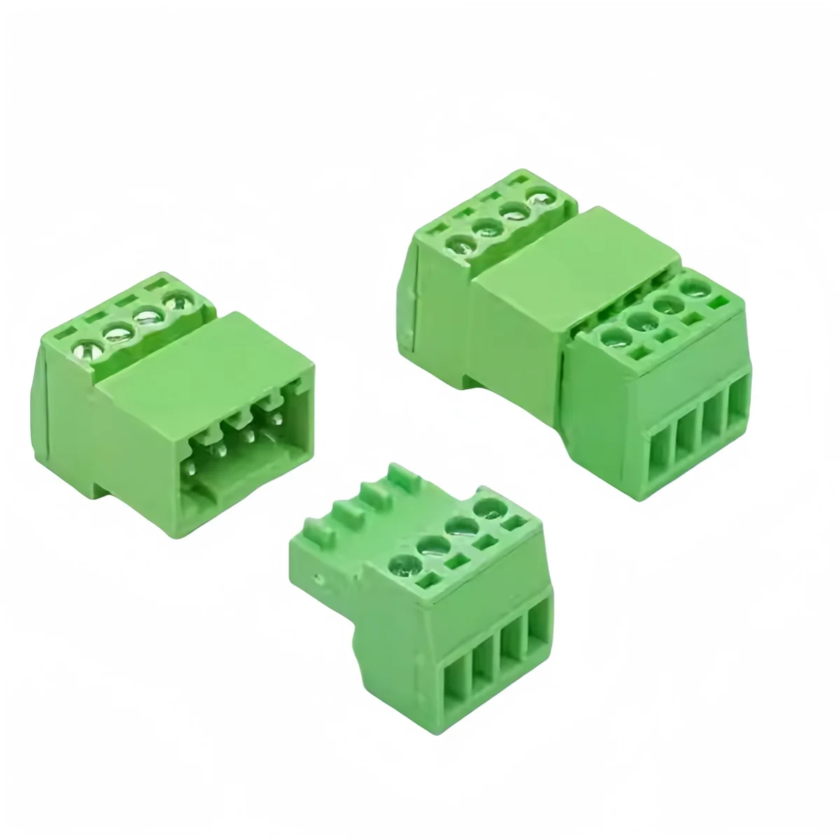 1set/lot 2EDGRK-2.54MM Micro Terminal Block Plug-in 15EDG 2P/3P/4P/5P-16P Male and Female Set Green Screw 2EDG-2.54mm Terminal