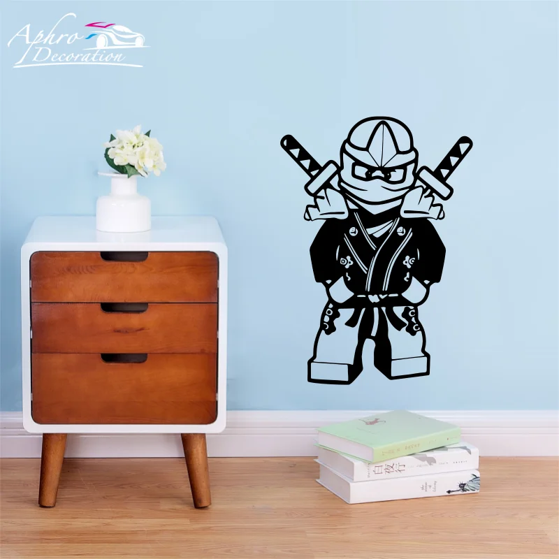 Creative ninja Sticker Vinyl Wall Decals For Kids Rooms Sticker Wallpaper Wall Stickers