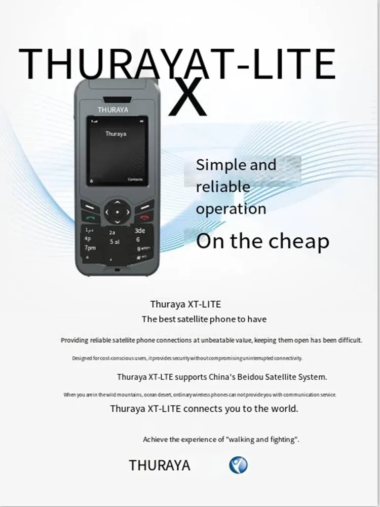 Imagem -04 - Thuraya-xt-lite Operação Simples Telefone Satélite Comunicação Suave Segura e Confiável