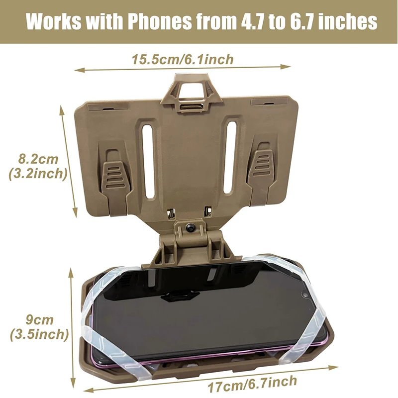 Imagem -04 - Tactical Folded Navigation Board Bolsa de Peito Prático Suporte do Telefone Móvel Mapa Bolsa Colete Molle Acessórios Airsoft