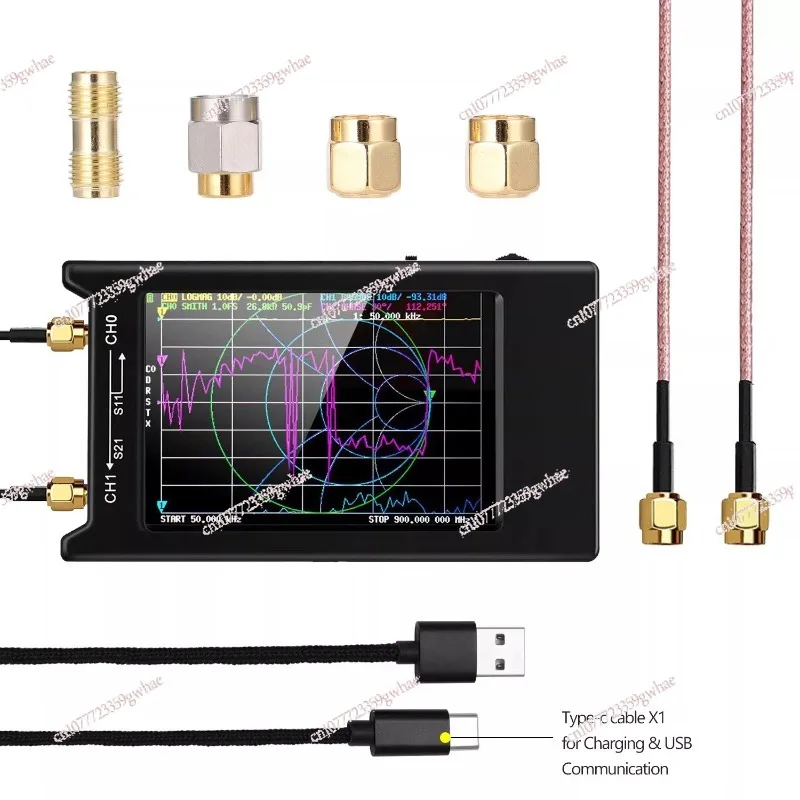 H4 Vector Network Antenna Analyzer 10KHz-1.5GHz MF HF VHF UHF SWR Tester