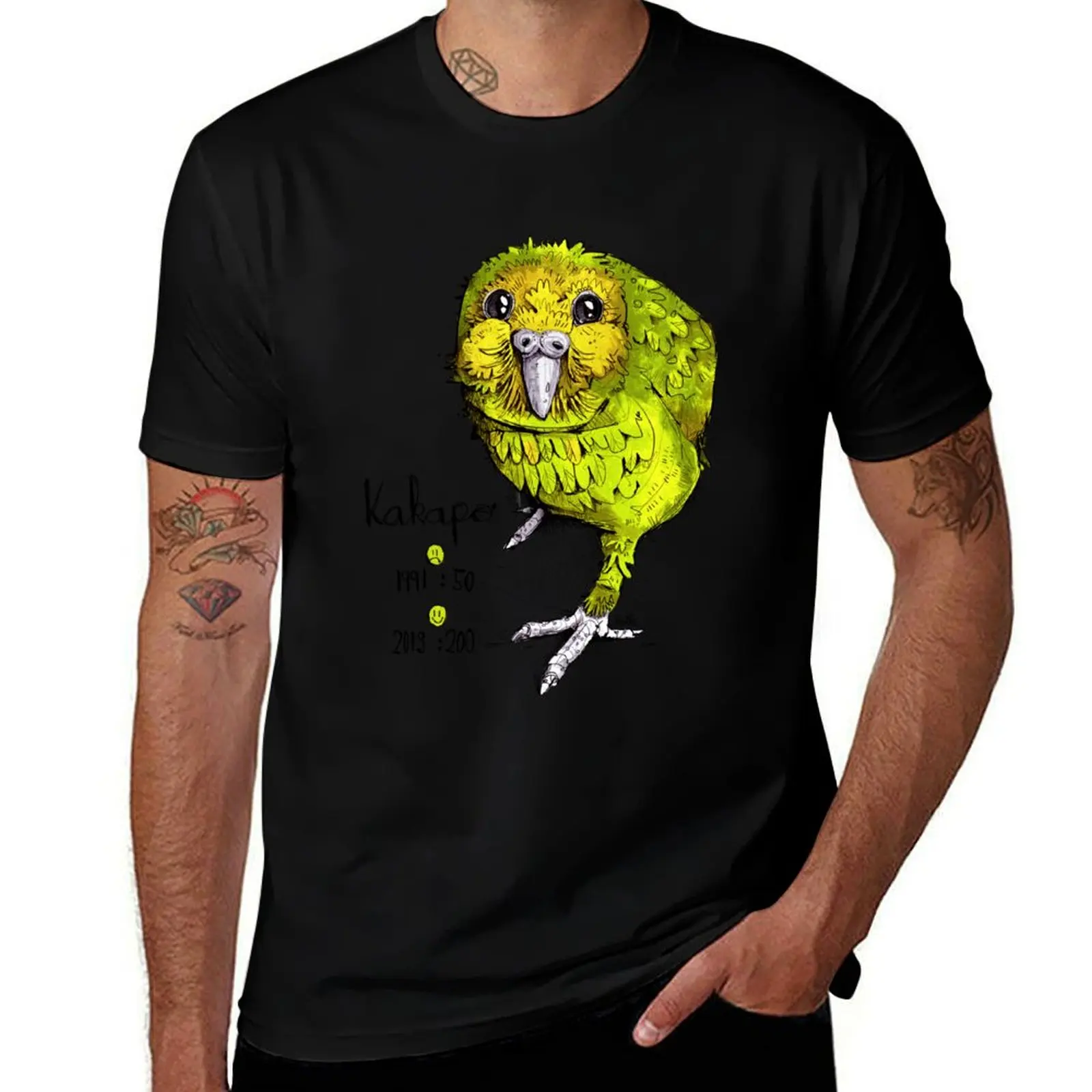 

Kakapo by derholle T-Shirt Graphic Print Short Sleeve T-Shirt