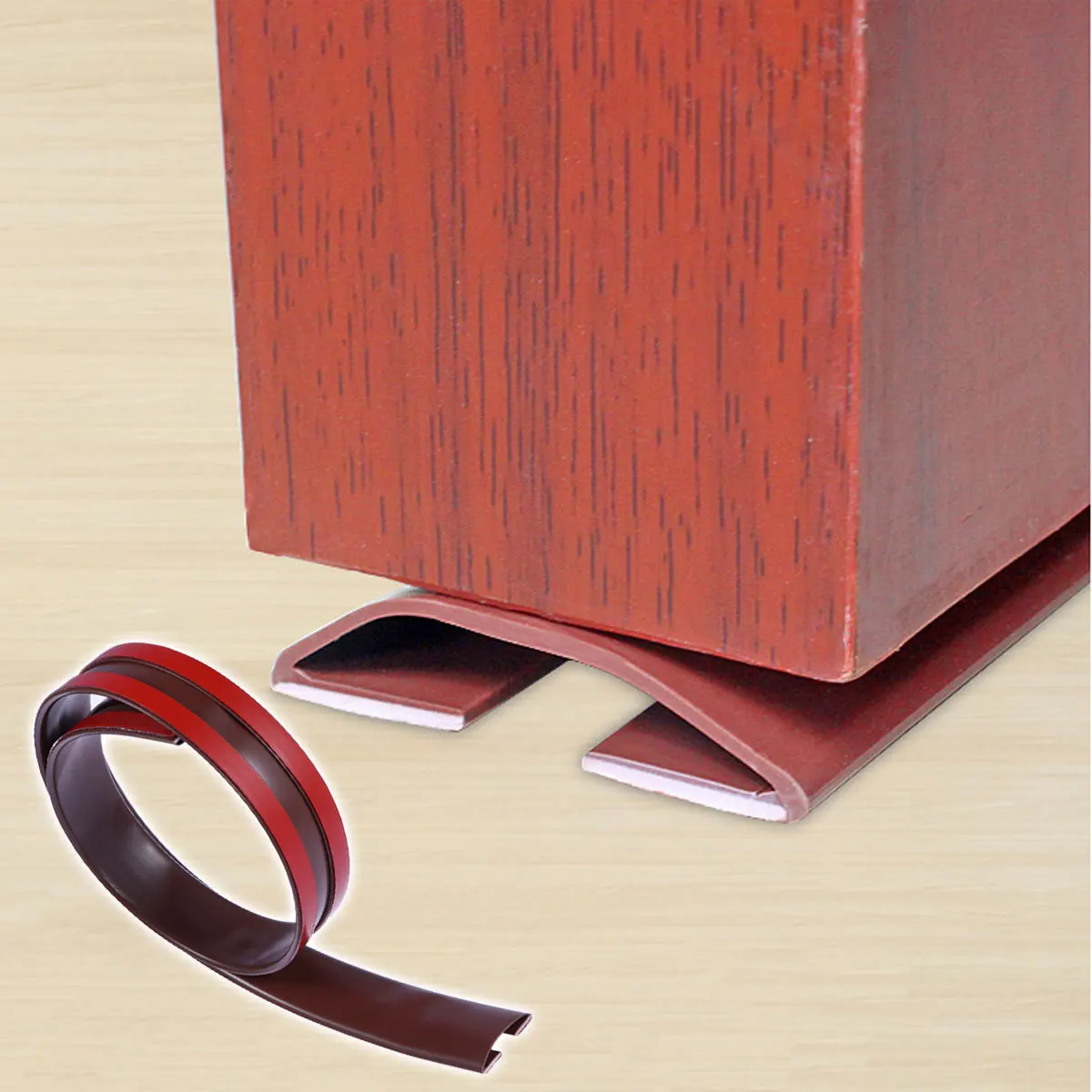 تحت الباب الاجتياح البني Lq81 دائم سيليكون الباب السفلي شريط عازل مشروع سدادة الطقس تجريد كتلة توفير الباردة