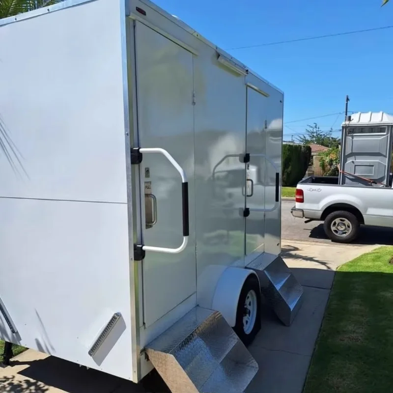 Custom Portable RV Toilet with Flush System, Outdoor Camping Toilet with Large Capacity Waste Tank, Durable and Easy to Clean