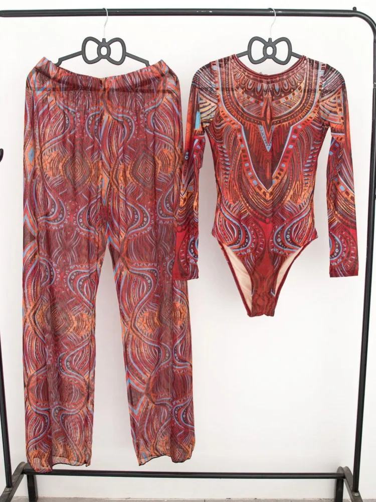 

2 Piece Sets Swimwear And Panst Sexy Swimsuit Women Summer Bathing Suit Bikini Set Beach Cover Up Swimming Suit Купальник