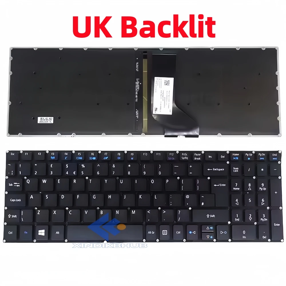 XIN-UK Backlit Lapt…
