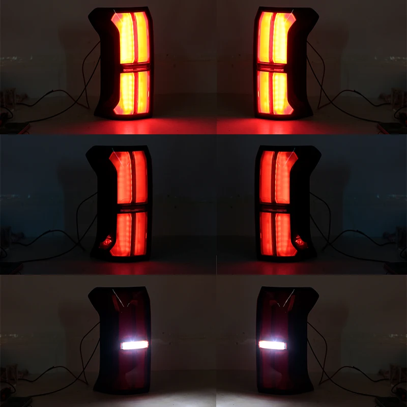 Car LED Tail Light Assembly For Toyota Tacoma 2024 2025 LED Taillight Rear Brake Stop Reverse Lamps Without Tailgate Button Hole