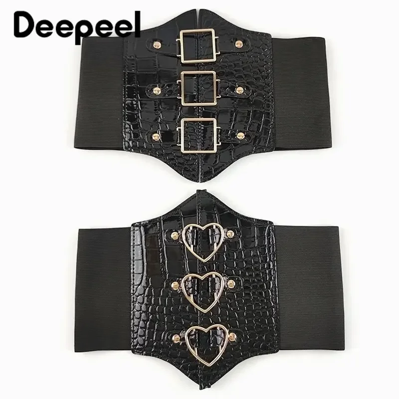 Deepeel S/L Women's Skirt Decorative Belt Fashion Corset Cummerbund Female Waist Bras Luxury Woman Waistband Dress with Corsets