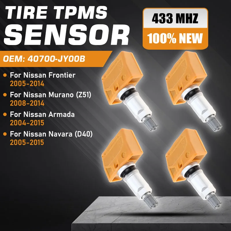 1/4 шт. датчик давления в шинах TPMS для Nissan Frontier Nissan Armada Nissan Navara D40 2005-2015 Nissan Murano 2008-2014