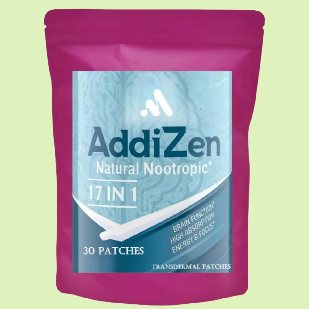 30 Patches Focus 17-in-1 Brainor Memory and Focus Transdermal Patches with L-Theanine, Vitamin B6 & B12