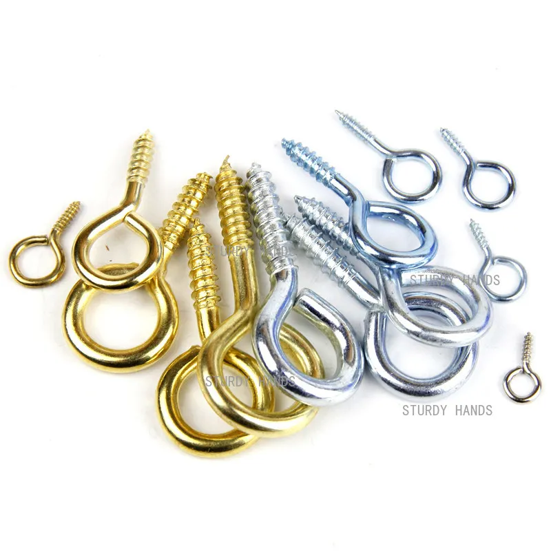200pcs Sheep Eye Socket Self Tapping Screw Hanging Ring Screw Hook Screw