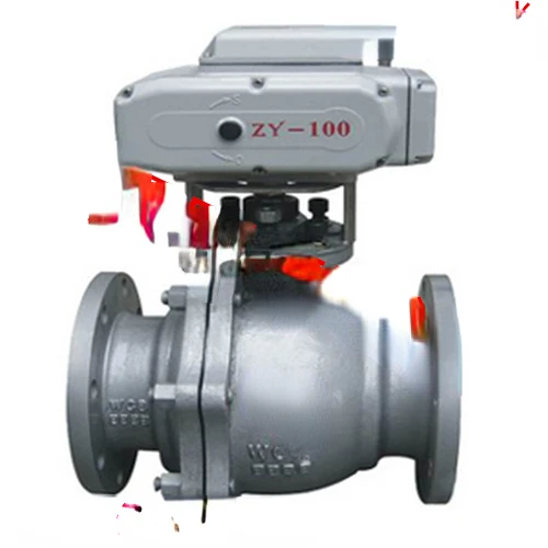 For Q941F-16C Cast Steel Flange Electric Ball Valve High Temperature Resistant Steam Electric Cut-off Ball Valve DN15-DN200