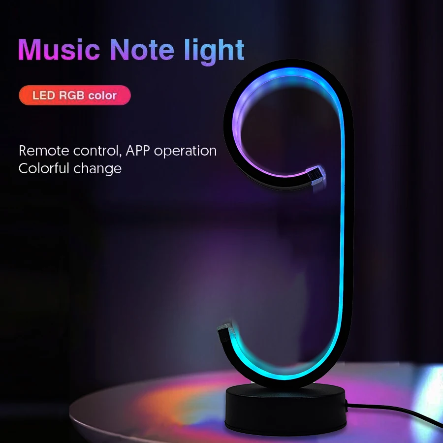 A creative modern table lamp for the desktop. It can be adjusted and switched among 36 modes via USB. It is suitable for bedroom