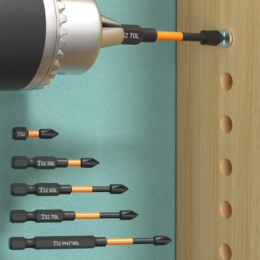 

New Portable Anti-shock Screwdriver Bit Non-slip Wear-resistant Driver Bit Multiple Specifications Durable Cross Drill Bit