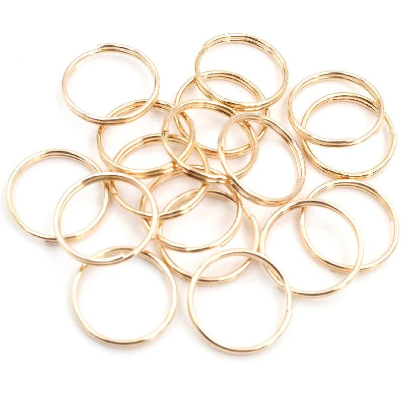 20mm 50pcs/Lot Open Jump Rings Double Loops Gold Color Silver Split Connectors For Jewelry Making Supplies DiY