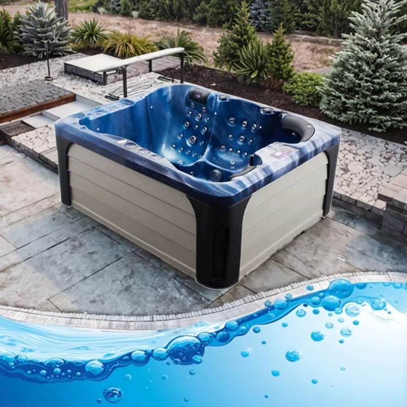 Inexpensive 3-Person Outdoor Spa Bathtub Whirlpool For Relaxation