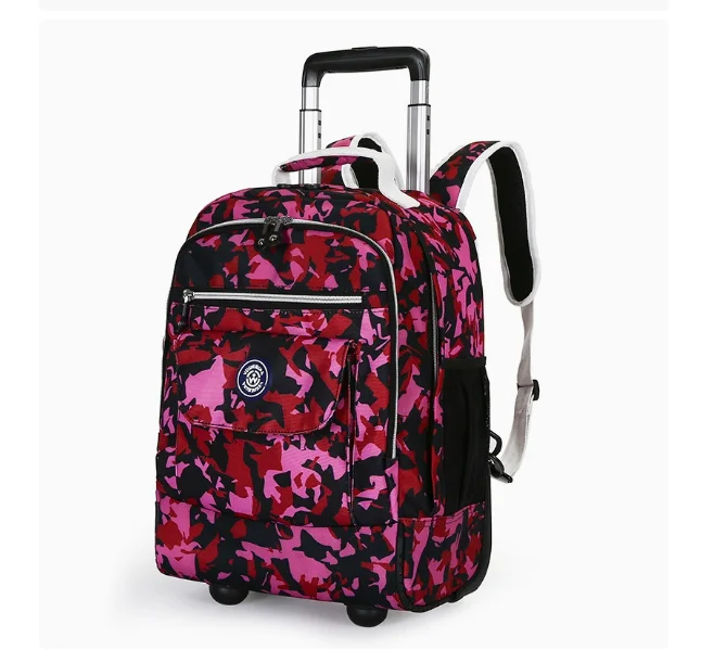 School rolling bag for girls  Wheeled Luggage backpack bag  travel Trolley Bags on wheels School Trolley Bag School wheeled Bags