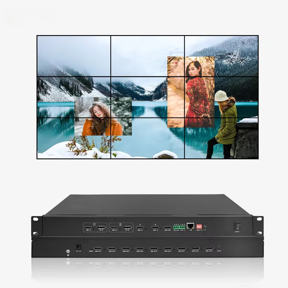 Audio Follow for 1.3 Matrix Metal 4K60 Video Wall Processor BIT-VP-U1-IC409PRO 4K*2K60 Multiview Controller