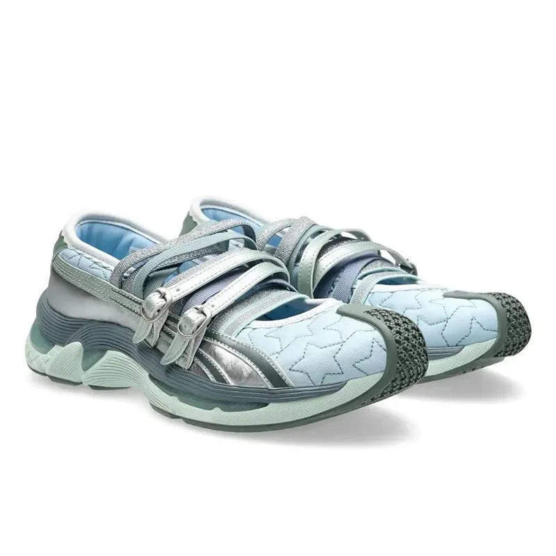 

2025 Summer Internet Celebrity New Ballet Women's Flat Casual Single Hollow Straps Joint Sports Shoes