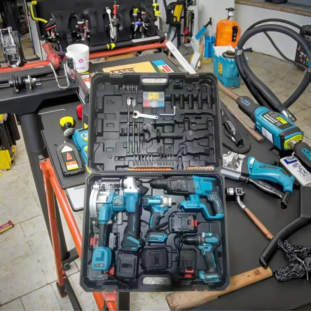 Professional Building Grade Charging Brushless Power Tool Combination Set Lithium-ion Battery Pack 18V/20V MAX view 3
