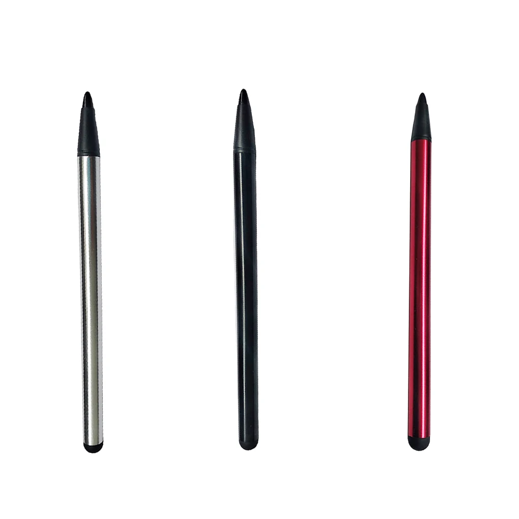 

Stylus Pen Aluminum Tablet Drawing Capacitive Pens Sweet Smartphone Supply Handheld Battery-operated Touchscreen Pencil Red