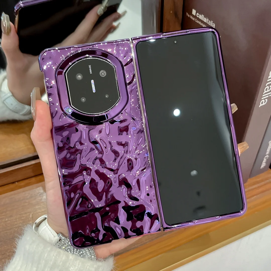 

For HUAWEI Mate X7 Case Folio Plated Pattern Mobile Phone Cover