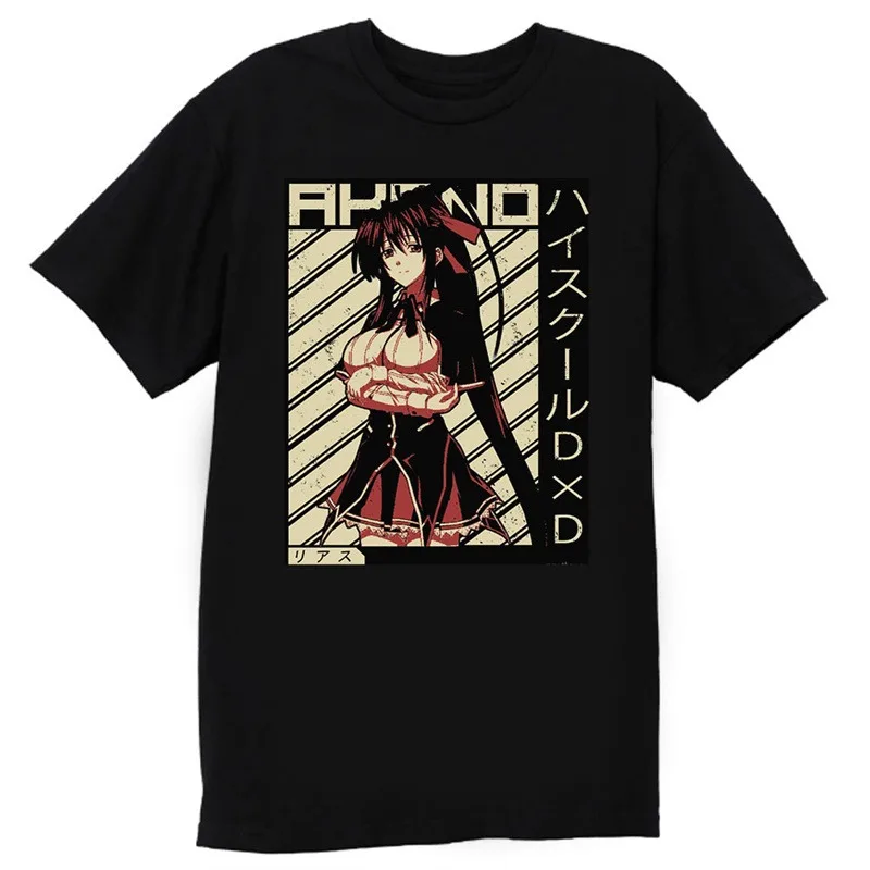 High School DxD Rias Gremory Tee Merch T-shirts Cosplay Women Men Fashion Casual Crewneck Short Sleeve Streetwear T-shirt Gift