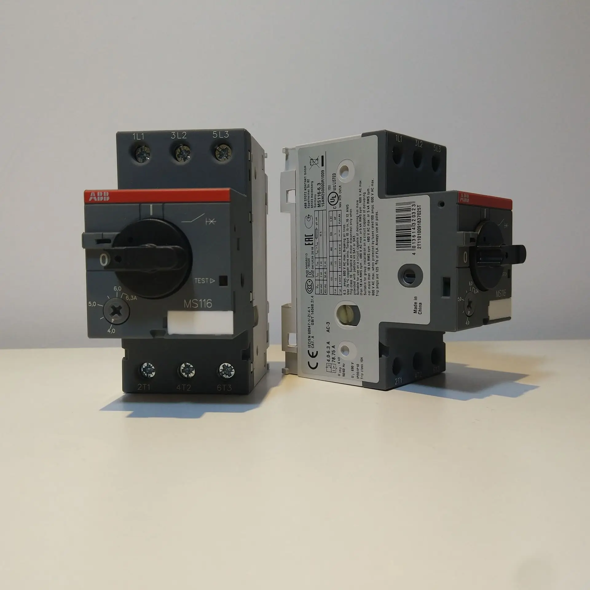 2025 ABB محرك المحرك حماية المحرك قطاع دارة MS116-20 10140956 جديد الأصلي حقيقية #3