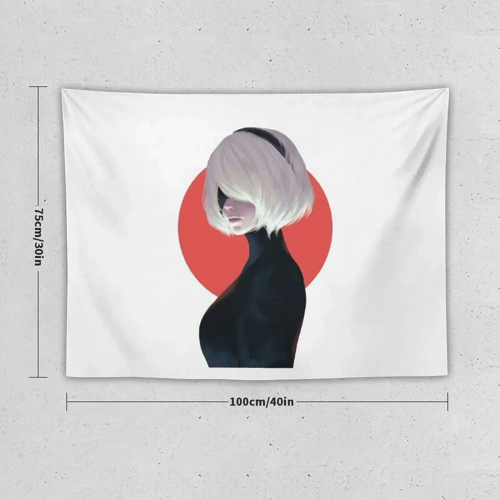 Nier automata 2B Tapestry Home Decor Aesthetic Decor For Room Tapestry