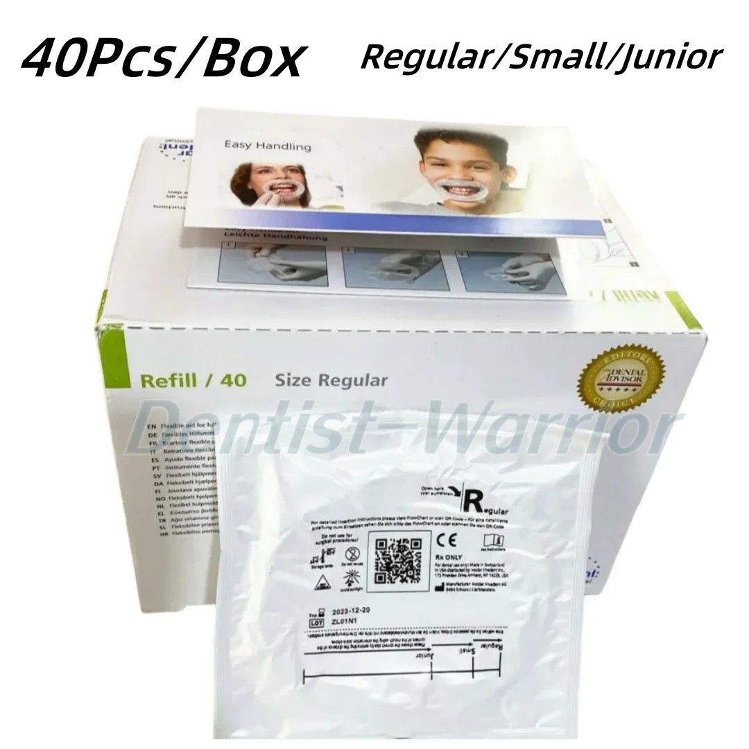 40Pcs/Box Dental 3D Lip Cheek Retractor Regular/Small/Junior White for Adult/Kids