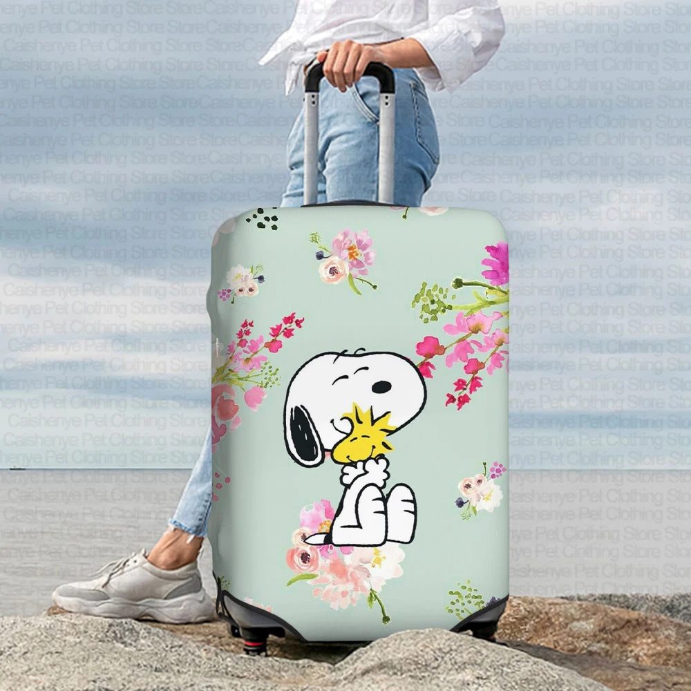 Benutzerdefinierte süße Mädchen Reisegepäckabdeckung Disney Snoopy süßes Muster 18-32 Zoll Gepäck Modeaccessoires